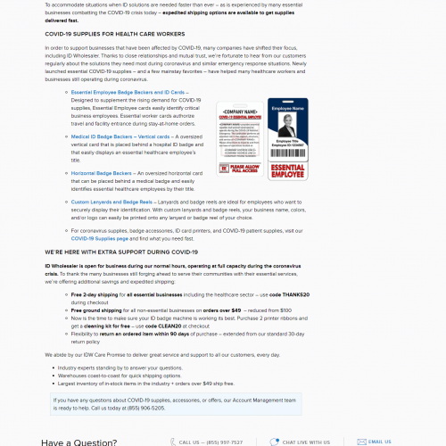 COVID-19 Blog Post Example